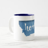 Montana Home Wood Grain Tweekleurige Koffiemok (Voorkant links)