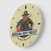 Montana Hope Project-klok (tan) Grote Klok (Hoek)