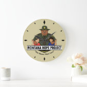 Montana Hope Project-klok (tan) Grote Klok (Huis)