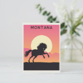  Montana Horse Mountain-reizen Briefkaart (Staand voorkant)