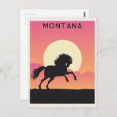  Montana Horse Mountain-reizen Briefkaart (Voorkant / Achterkant)