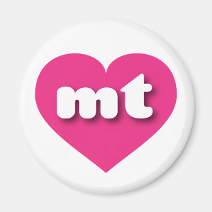 Montana hot roze hart - Ik hou van mt Magneet