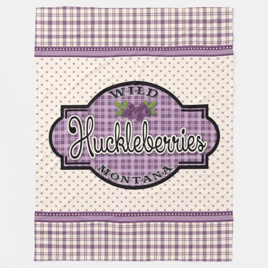 Montana Huckleberry Blanket Fleece Deken (Voorkant)