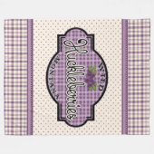 Montana Huckleberry Blanket Fleece Deken (Voorkant (Horizontaal))