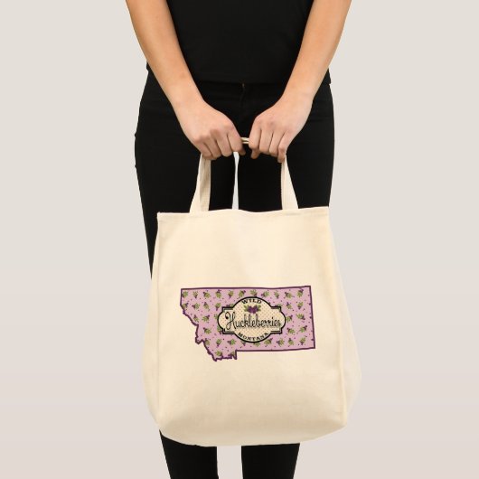 Montana Huckleberry Grocery Canvas tas (Voorkant (product))