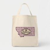Montana Huckleberry Grocery Canvas tas (Voorkant)