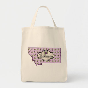 Montana Huckleberry Grocery Canvas tas