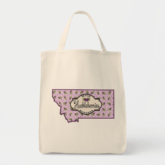 Montana Huckleberry Grocery Canvas tas (Voorkant)