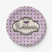 Montana Huckleberry Papier Borden Papieren Bordje (Voorkant)