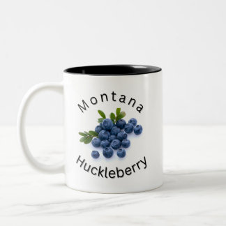 Montana Huckleberry. Sportmannen, Montana, buiten Tweekleurige Koffiemok
