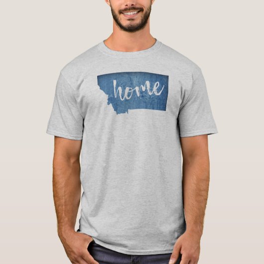 Montana Huis Houtstructuur T-shirt (Voorkant)