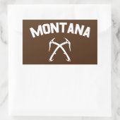 Montana Ice Climate Rechthoekige Sticker (Tas)