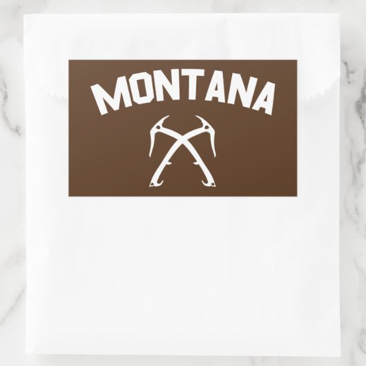 Montana Ice Climate Rechthoekige Sticker (Tas)