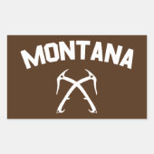 Montana Ice Climate Rechthoekige Sticker (Voorkant)