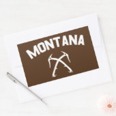 Montana Ice Climate Rechthoekige Sticker (Envelop)