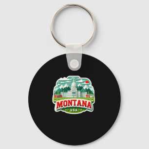 Montana in de Verenigde Staten Sticker Sleutelhanger