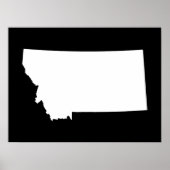 Montana in White en Black Poster (Voorkant)