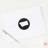 Montana in White en Black Ronde Sticker (Envelop)