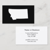 Montana in White en Black Visitekaartje (Voorkant / Achterkant)