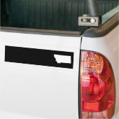 Montana in wit en zwart bumpersticker (Op Truck)