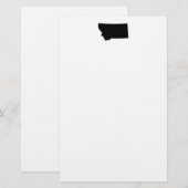 Montana in zwart-wit briefpapier (Voorkant / Achterkant)