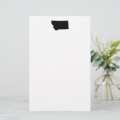 Montana in zwart-wit briefpapier (Staand voorkant)