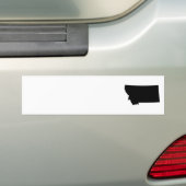 Montana in zwart-wit bumpersticker (Op auto)
