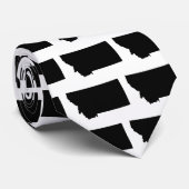 Montana in zwart-wit stropdas (Opgerold)