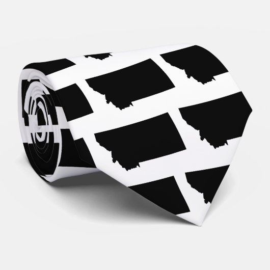 Montana in zwart-wit stropdas (Opgerold)