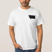 Montana in zwart-wit t-shirt (Voorkant)