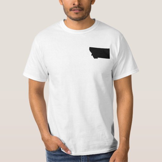Montana in zwart-wit t-shirt (Voorkant)