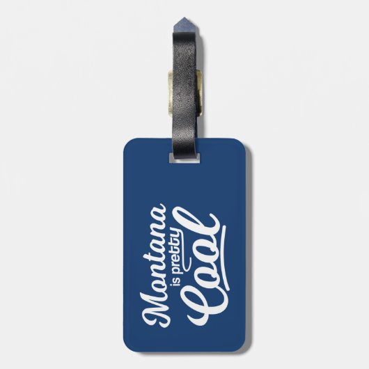 Montana is  koel bagagelabel (Achterkant verticaal)