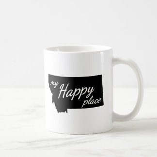 Montana is mijn Happy Place Black & White Koffiemok