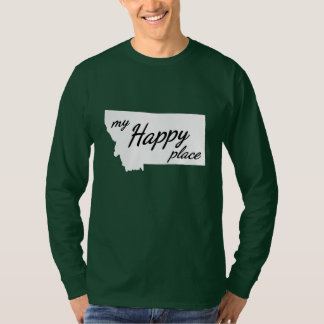 Montana is Mijn Happy Place White en Black T-shirt