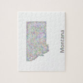 Montana-kaart Legpuzzel (Verticaal)