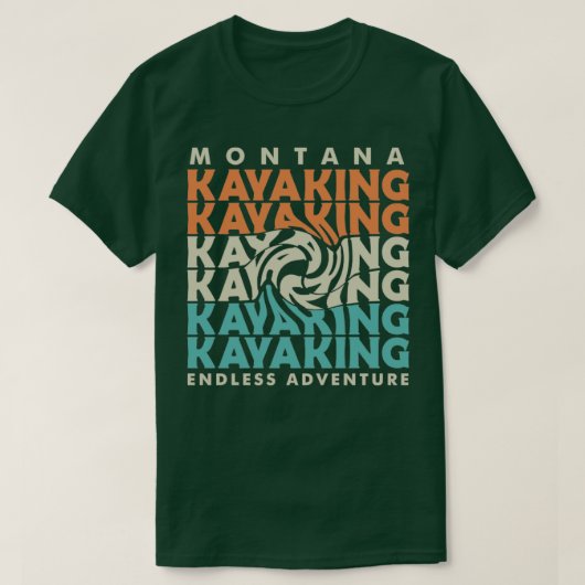 montana kayak adventure1 t-shirt (Design voorkant)