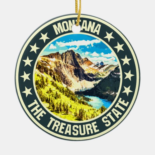 Montana Keramisch Ornament (Voorkant)