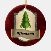 Montana kerstversiering keramisch ornament (Voorkant)
