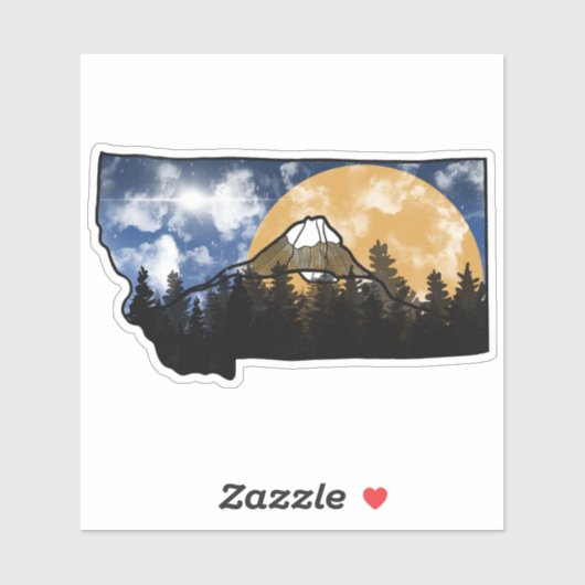 Montana kleurrijk sticker (Vel)