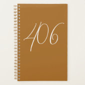 Montana koper met witte netnummer planner (Voorkant)