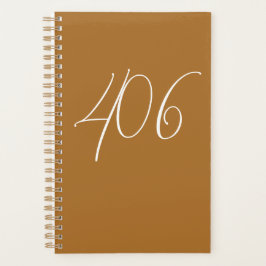 Montana koper met witte netnummer planner