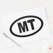 Montana - laken van 4 ovale auto stickers (Envelop)