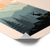 Montana Landscape Art  foto's Oud Esthetisch Poster (Hoek)