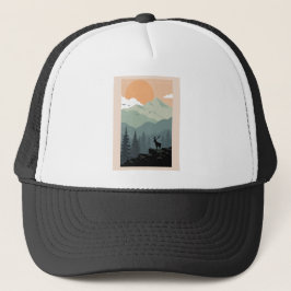 Montana Landscape Art  foto's Oud Esthetisch Trucker Pet