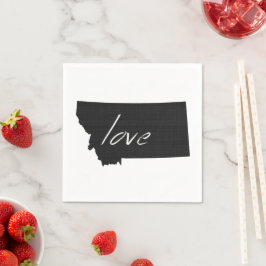 Montana Love Paper Party Napkins Servetten