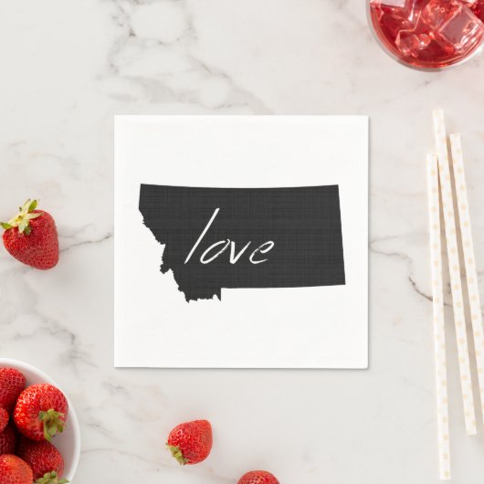 Montana Love Paper Party Napkins Servetten (Insitu)