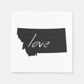 Montana Love Paper Party Napkins Servetten (Voorkant)