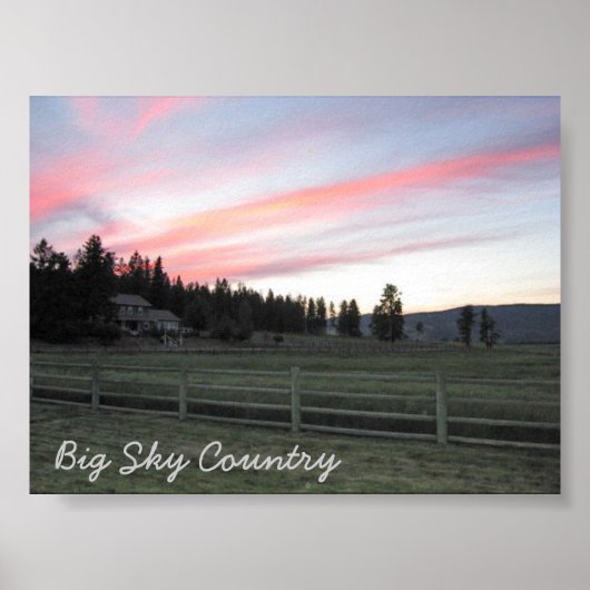 Montana Majesty_Big Sky Land Poster (Voorkant)