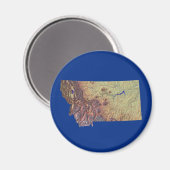 Montana Map Magnet (Voorkant / Achterkant)