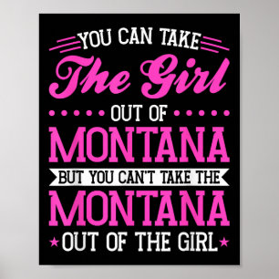 Montana meisje kan de Montana niet uitschakelen Poster